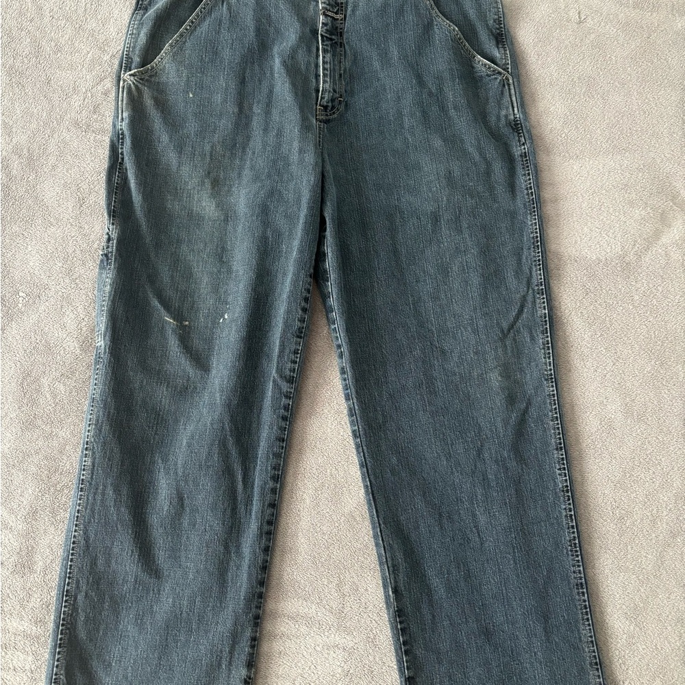 VINTAGE MARITHE FRANCIOS GIBAUD CARPENTER STYLE JEANS SIZE 40 PRE-OWNED RARE
